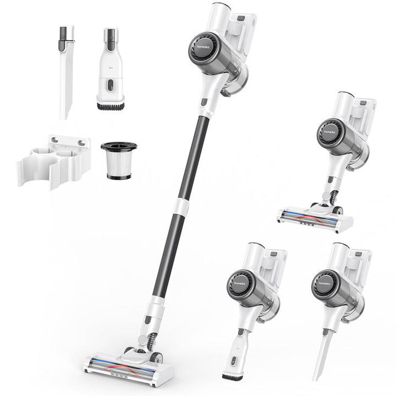Homeika Cordless Vacuum Cleaner with 28Kpa Suction Power, 380W Brushless Motor, 8-in-1 Versatility, 50-Minute Runtime, Removable Battery, Ideal for Pet Hair and Carpets