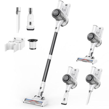 Homeika Cordless Vacuum Cleaner with 28Kpa Suction Power, 380W Brushless Motor, 8-in-1 Versatility, 50-Minute Runtime, Removable Battery, Ideal for Pet Hair and Carpets