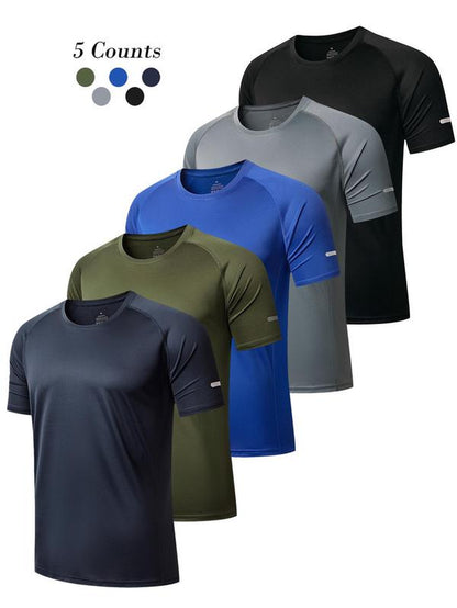 Men's Athletic Fit Quick-Dry Football Jersey - Casual T-Shirt for Gym, Running, and Everyday Wear (Size Up Recommended)