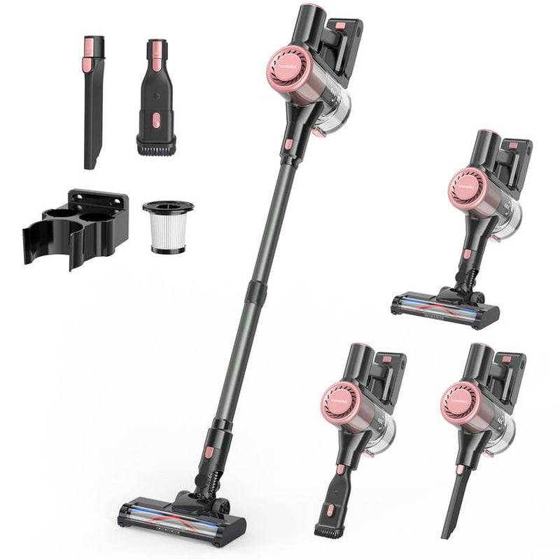 Homeika Cordless Vacuum Cleaner with 28Kpa Suction Power, 380W Brushless Motor, 8-in-1 Versatility, 50-Minute Runtime, Removable Battery, Ideal for Pet Hair and Carpets