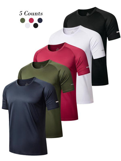 Men's Athletic Fit Quick-Dry Football Jersey - Casual T-Shirt for Gym, Running, and Everyday Wear (Size Up Recommended)