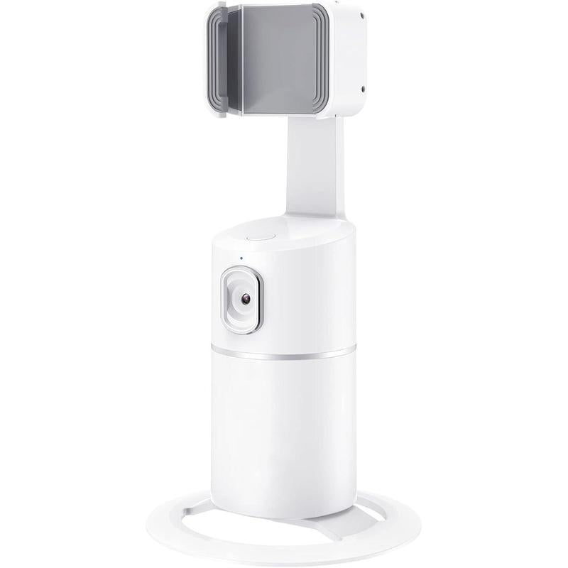 Automatic Face Tracking Phone Holder Tripod, No App Required, 360 ° Rotation Smart Face Body Tracking Tripod Selfie Phone Camera Install Phone Holder, Suitable for Tiktok, Vlog, Live Streaming, Youtube Videos