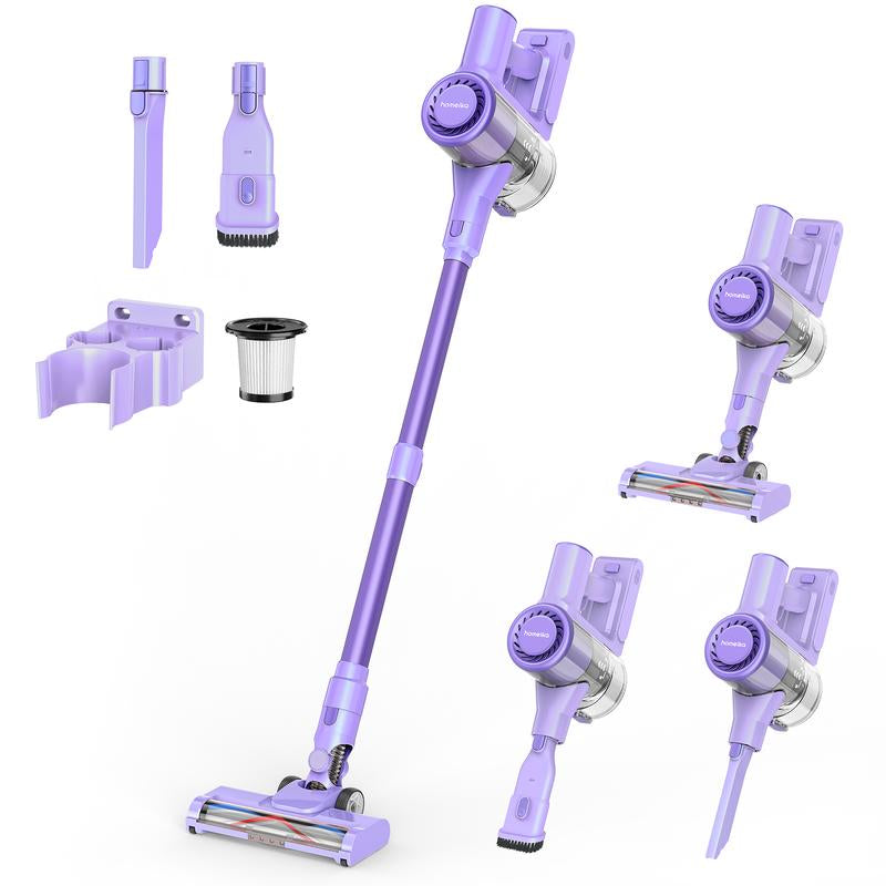 Homeika Cordless Vacuum Cleaner, 28Kpa Powerful Suction, 380W Powerful Brushless Motor, 8-In-1 Lightweight Handheld Vacuum Cleaner, 50-Minute Runtime, Removable Battery, for Pet Hair and Carpets
