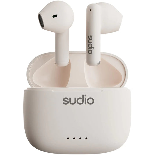 Sudio A1 True Wireless Earbuds Bluetooth Earbuds 5.3 Noise Cancelling Earbuds Waterproof Earbuds Touch Control Wireless Earphones with Charging Case Perfect for Premium Sound Quality (White)